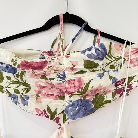 Reformation Womens Riya Dress Donna Multicolor Size 10 NWT - Picture 6 of 11